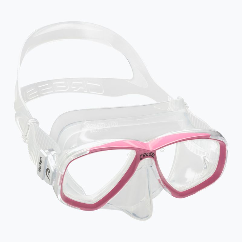Maschera subacquea Cressi Perla trasparente/rosa 6