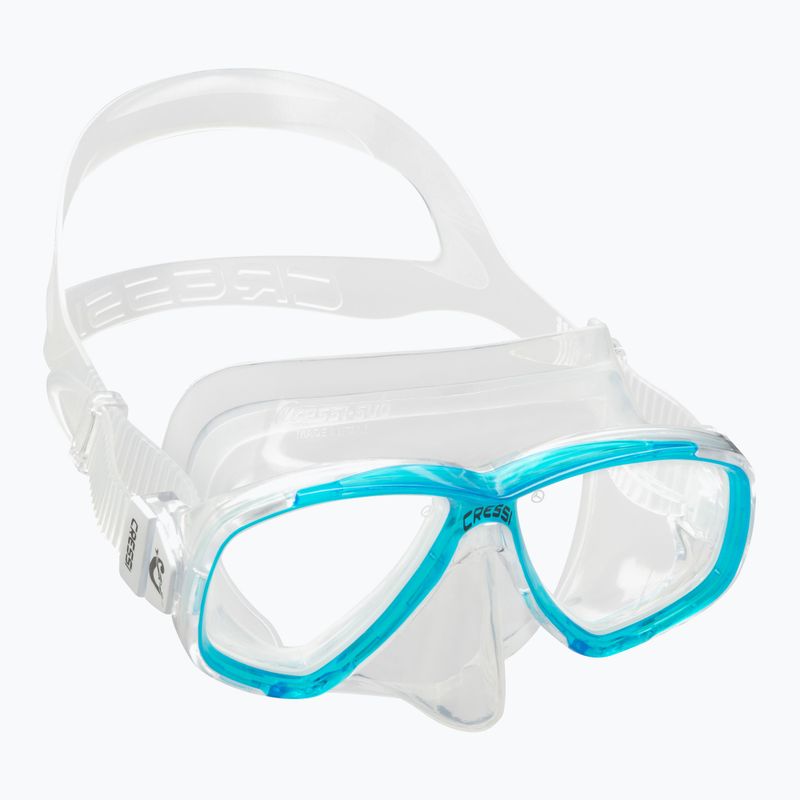 Maschera subacquea Cressi Perla trasparente/acquamarina 6