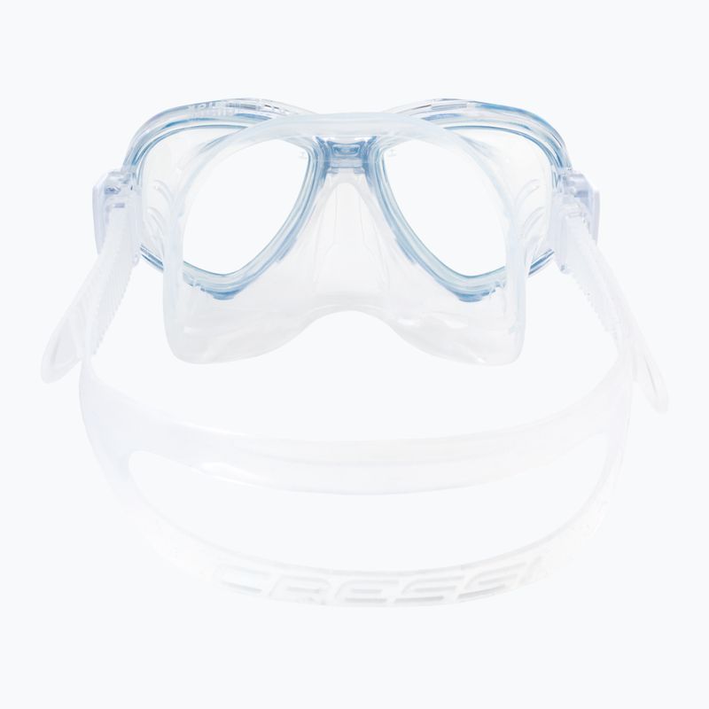 Maschera subacquea Cressi Perla trasparente/blu per bambini 5