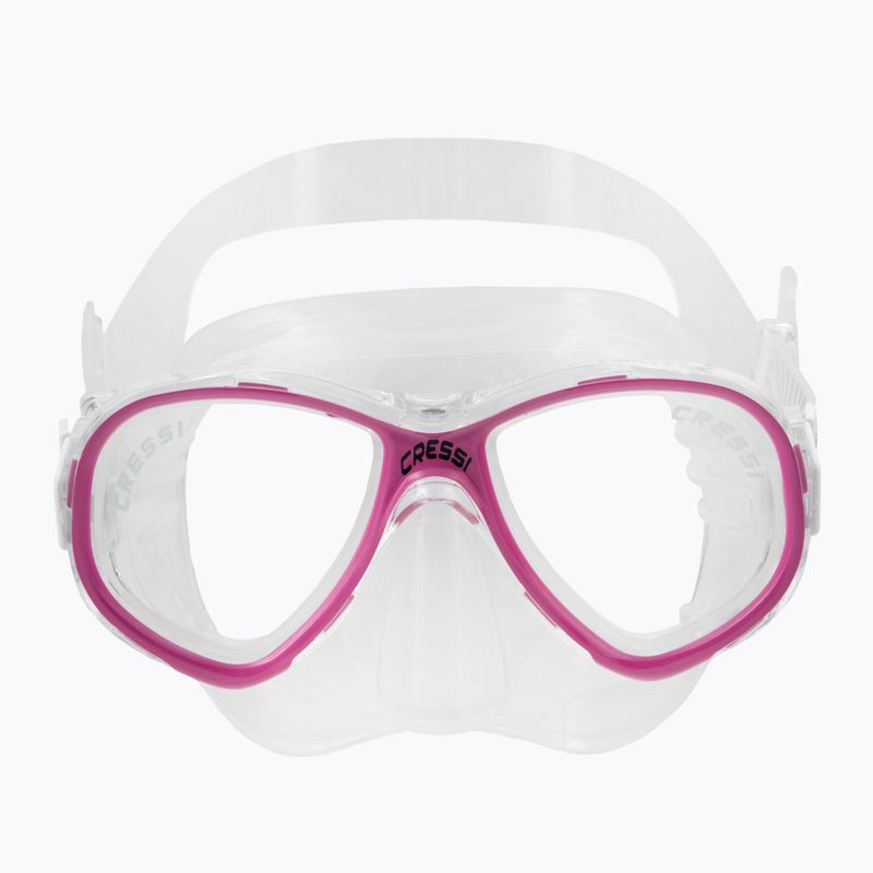 Maschera subacquea per bambini Cressi Perla trasparente/rosa 2