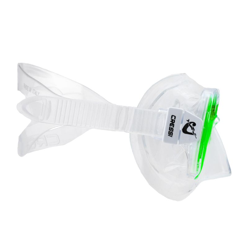 Maschera subacquea per bambini Cressi Perla clear/lime 3