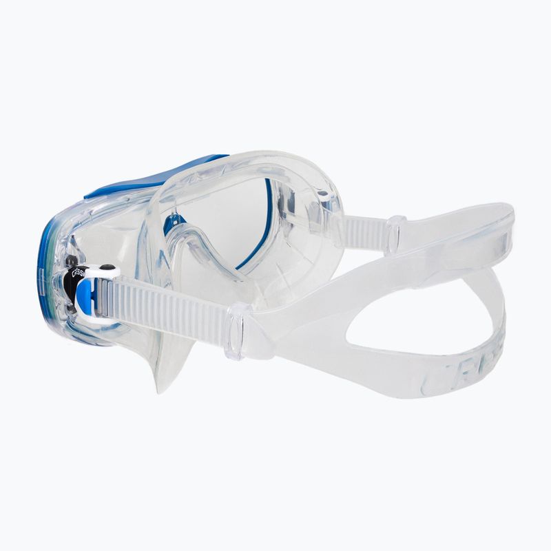 Maschera subacquea Cressi Estrella trasparente/blu 4
