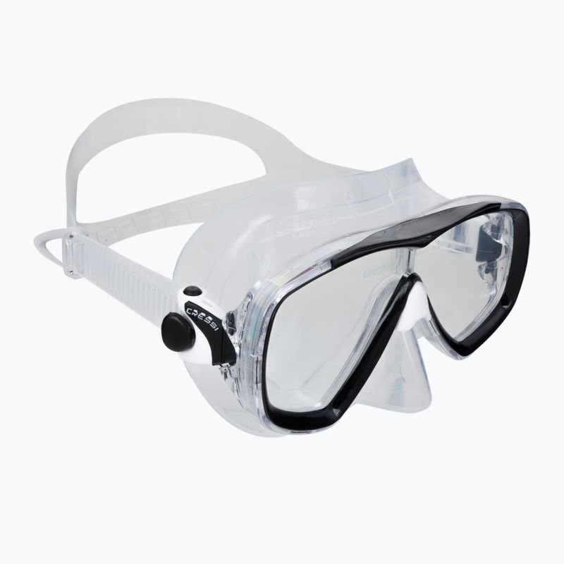 Maschera subacquea Cressi Estrella trasparente/nera 2