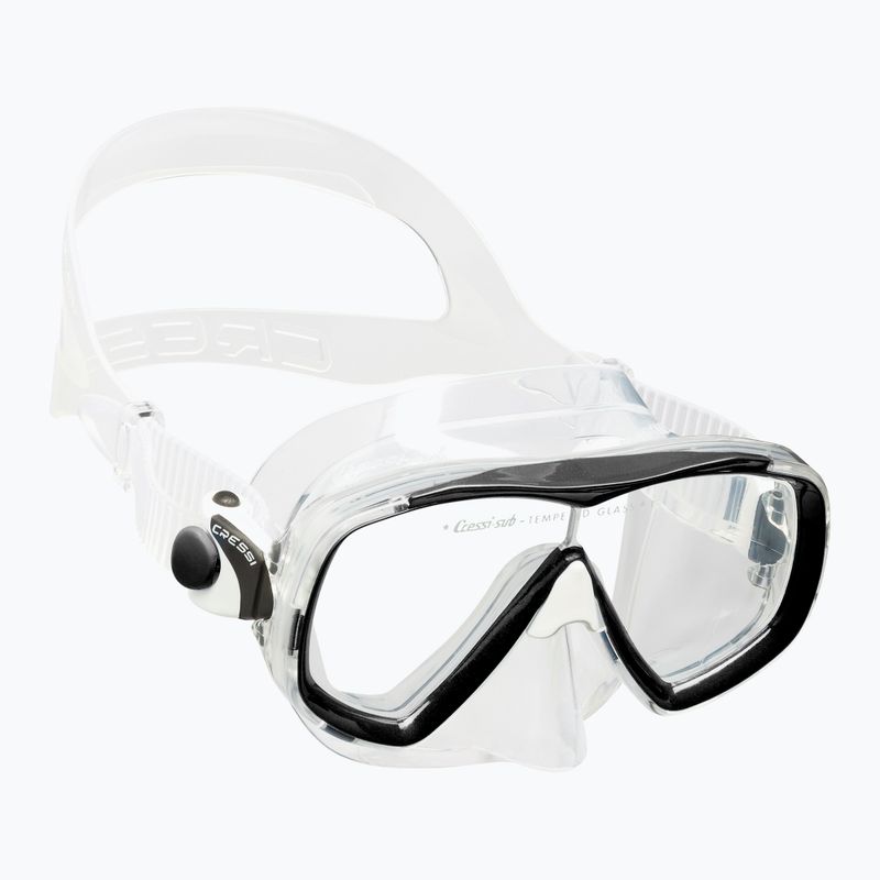 Maschera subacquea Cressi Estrella trasparente/nera 6