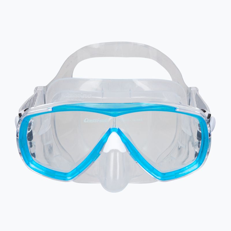 Maschera subacquea Cressi Estrella trasparente/acquamarina 2