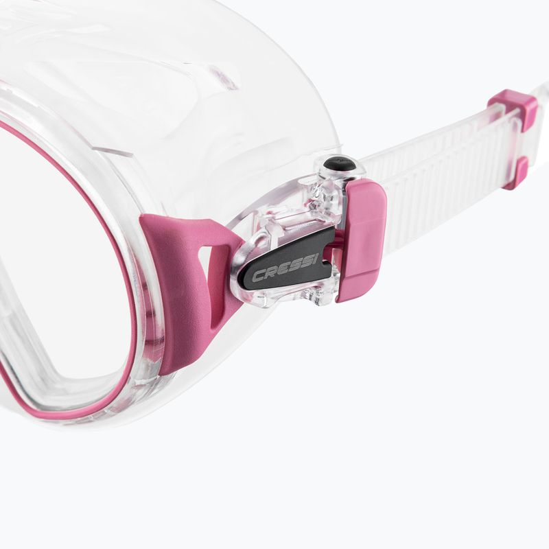 Maschera subacquea Cressi Zeus rosa chiaro 4