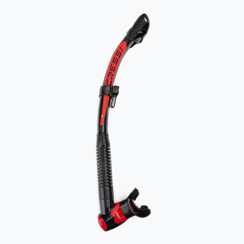 Snorkel Cressi Itaca Ultra Dry nero/rosso