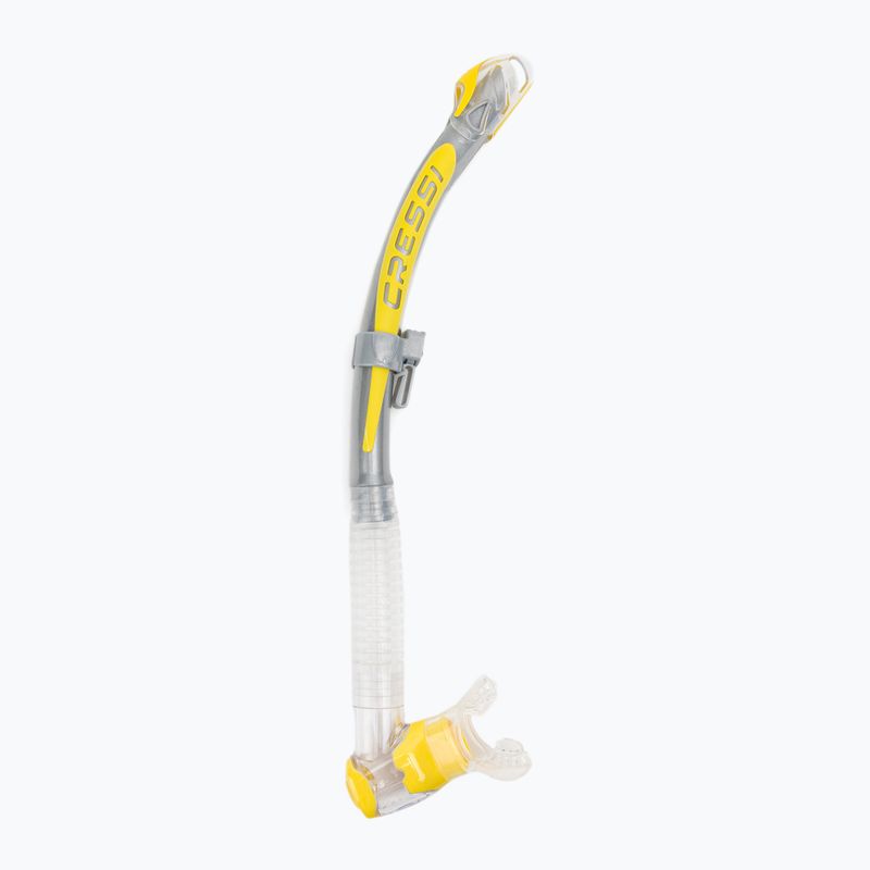 Snorkel Cressi Corfu sil. chiaro/giallo argento