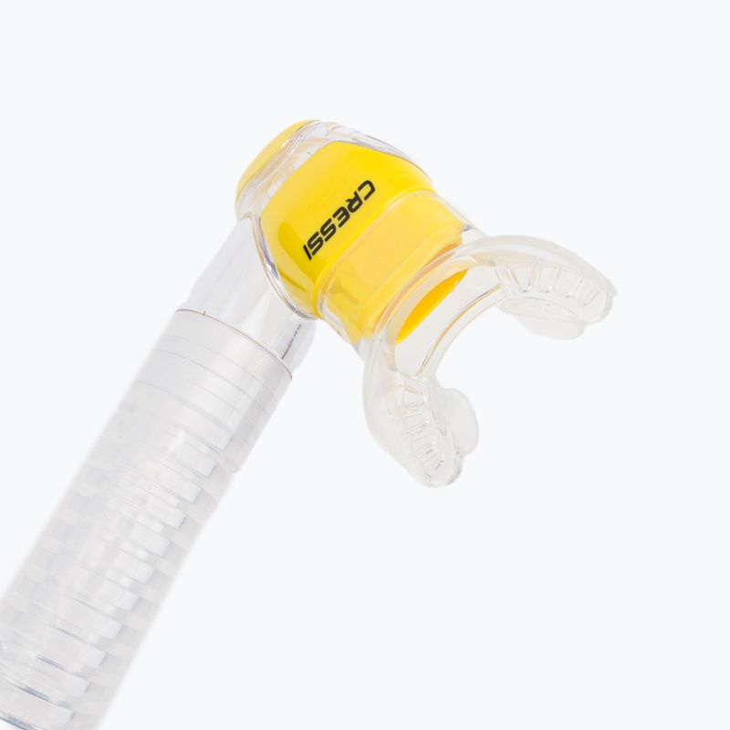 Snorkel Cressi Corfu sil. chiaro/giallo argento 2