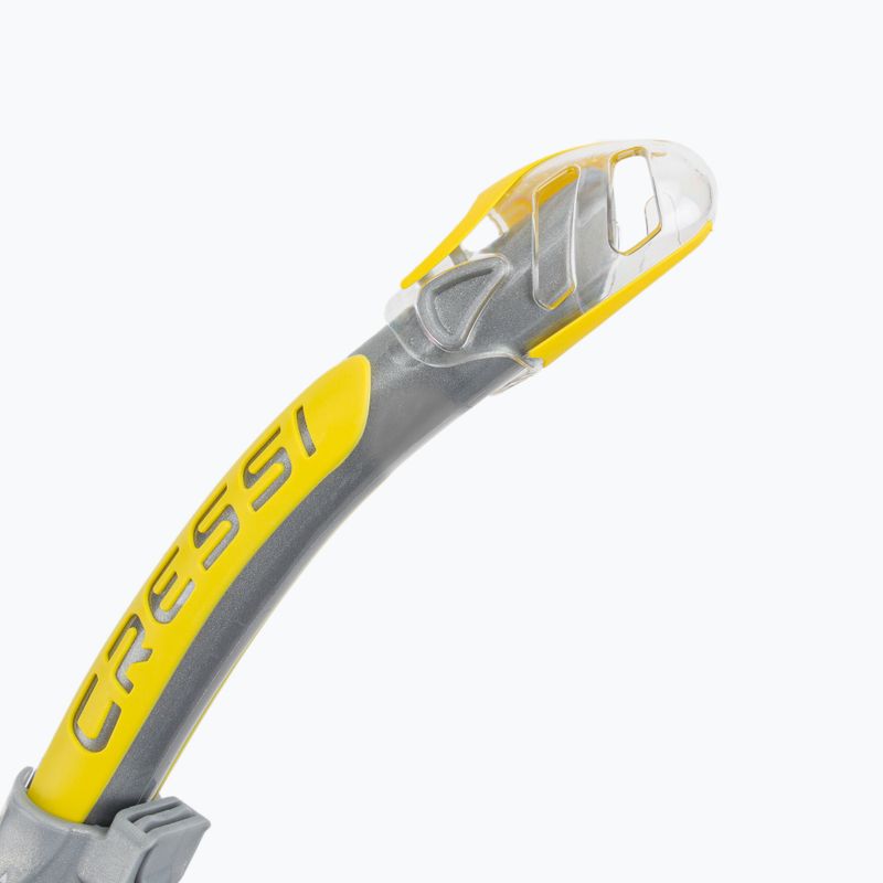 Snorkel Cressi Corfu sil. chiaro/giallo argento 3