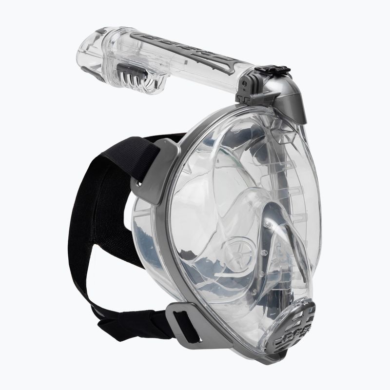 Maschera Cressi Duke Action Full Face per lo snorkeling trasparente/argento