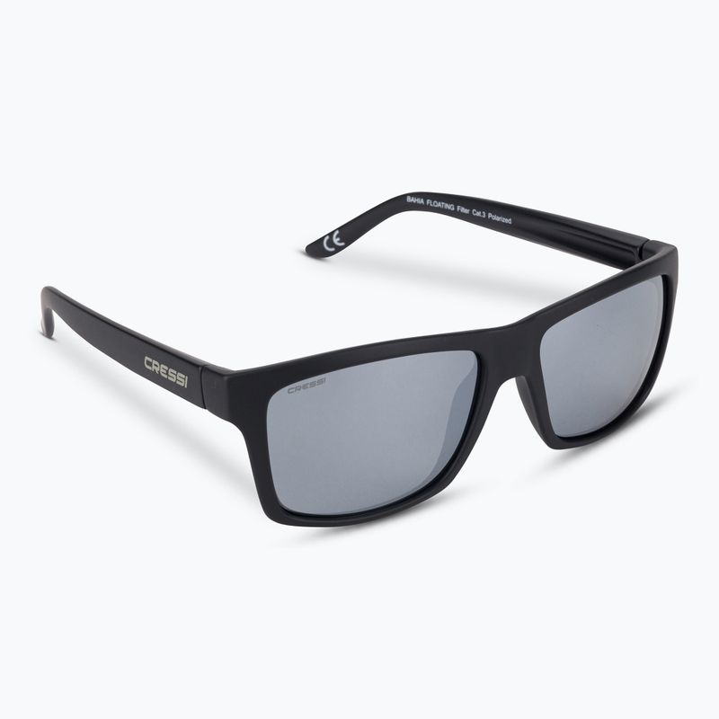 Occhiali da sole Cressi Bahia Floating nero/argento specchiato