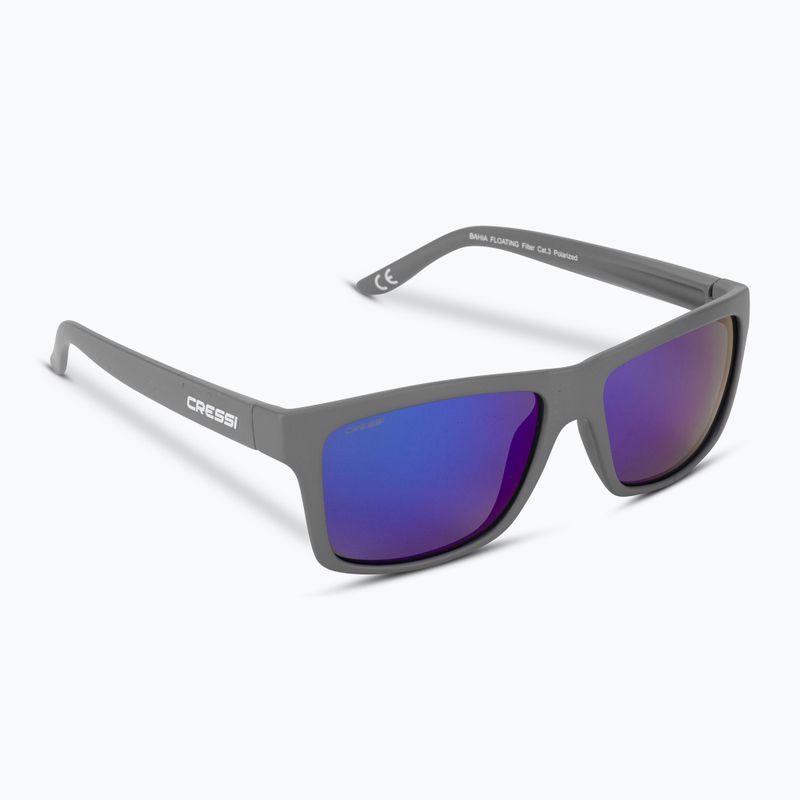 Occhiali da sole Cressi Bahia Floating antracite/blu specchiato