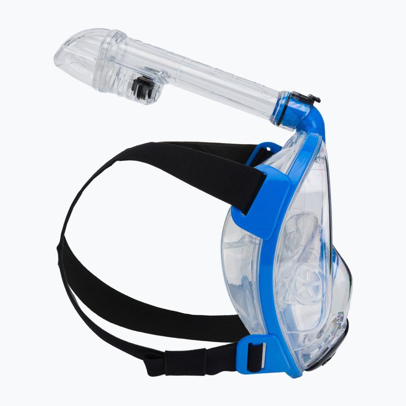Maschera snorkel Cressi Baron Full Face per bambini, trasparente/blu 3