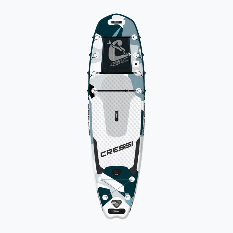 Tavola SUP Cressi Tiger Shark Multitask iSUP 10'2'' acquamarina camo 2