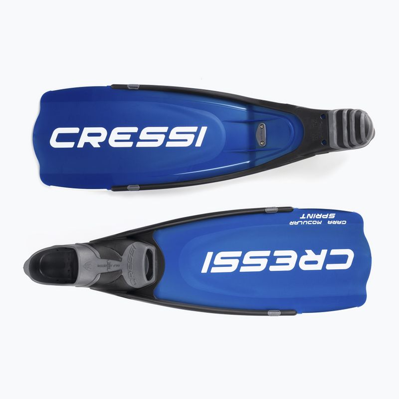 Pinne subacquee Cressi Gara Modular Sprint blu in metallo 2