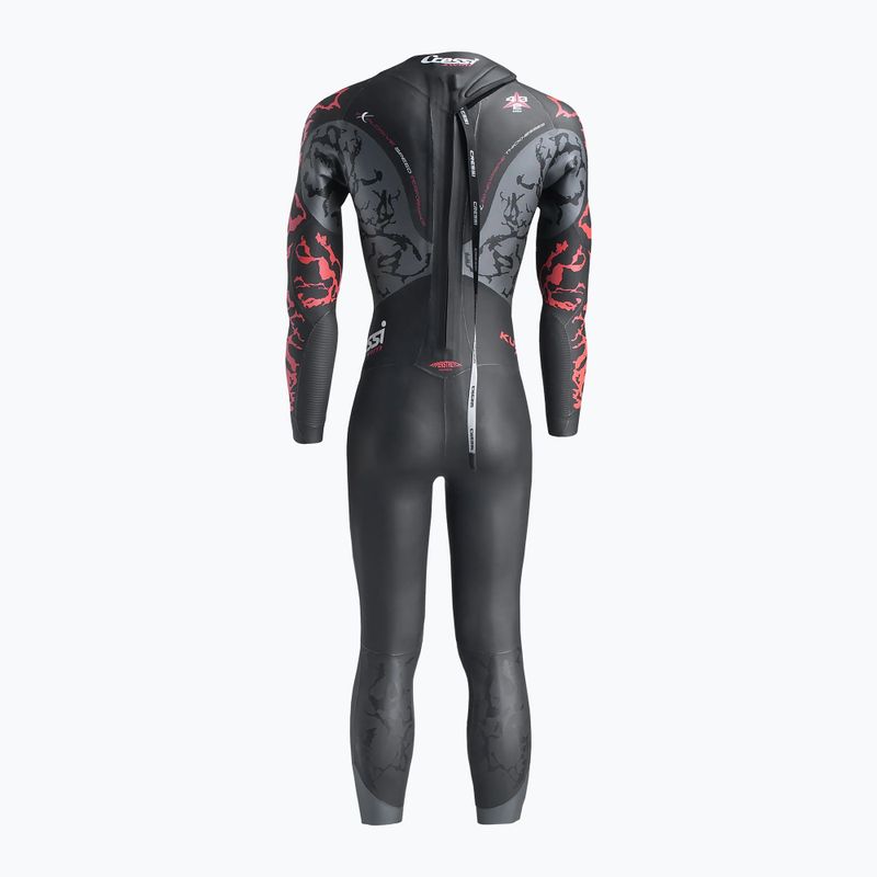 Muta da uomo Cressi Kuwae 2/3/4 mm nero/rosso 2