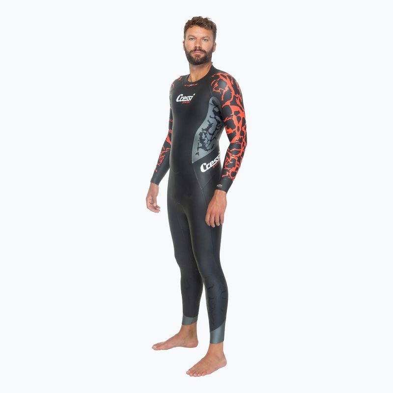 Muta da uomo Cressi Kuwae 2/3/4 mm nero/rosso 5