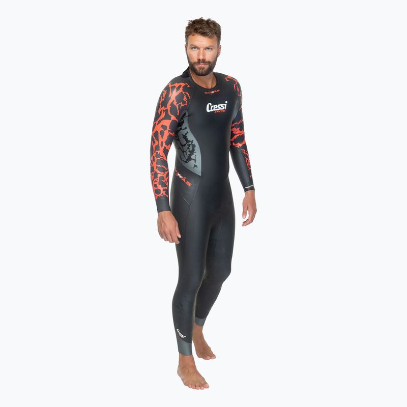 Muta da uomo Cressi Kuwae 2/3/4 mm nero/rosso 6