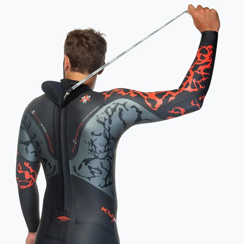 Muta da uomo Cressi Kuwae 2/3/4 mm nero/rosso 9