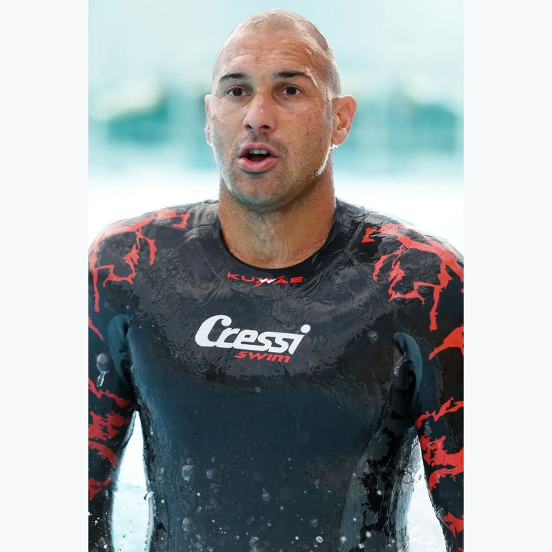 Muta da uomo Cressi Kuwae 2/3/4 mm nero/rosso 11