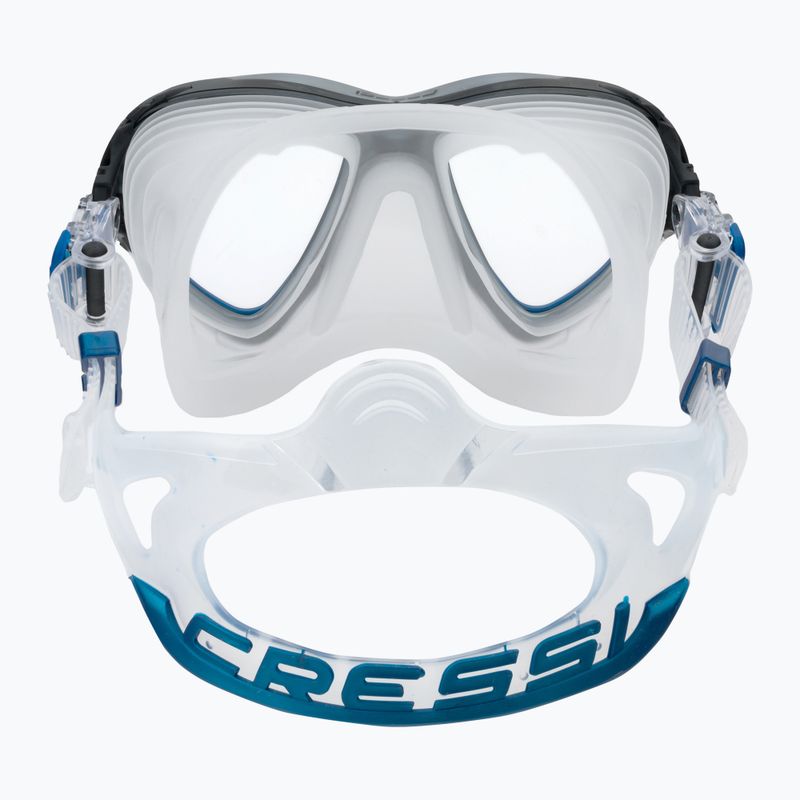 Maschera subacquea Cressi Quantum trasparente/blu 5