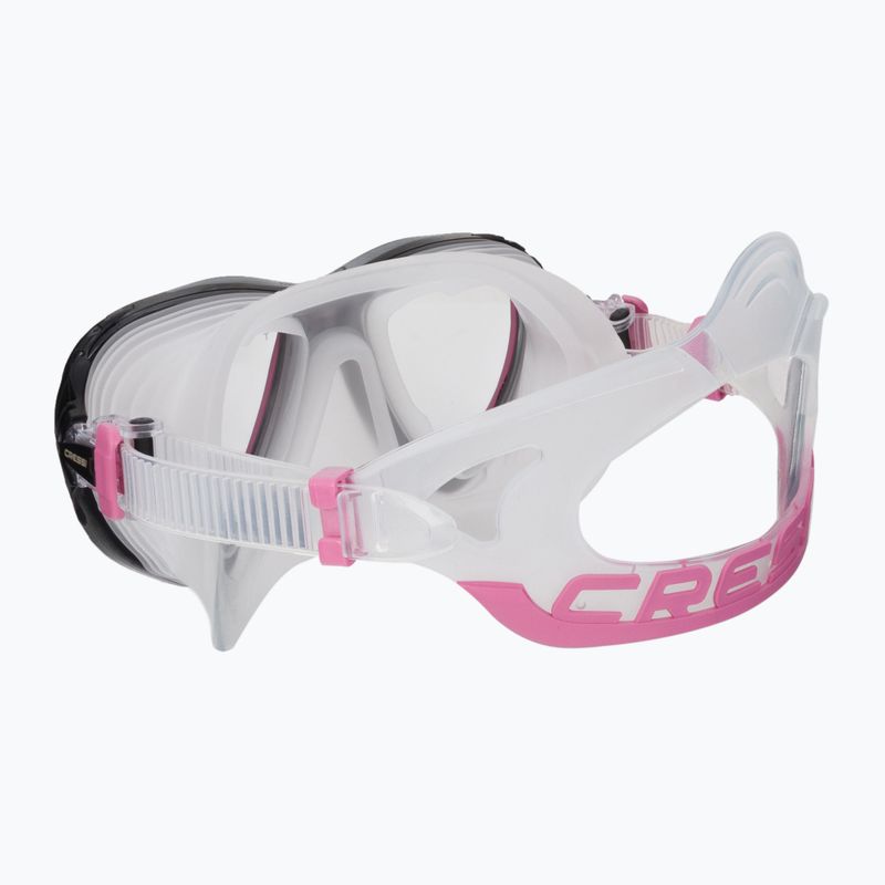 Maschera subacquea Cressi Quantum trasparente/rosa 4