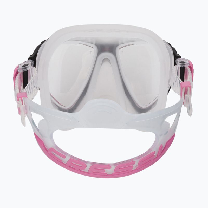 Maschera subacquea Cressi Quantum trasparente/rosa 5