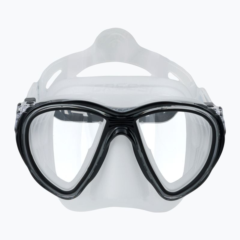 Maschera subacquea Cressi Quantum trasparente/nera 2