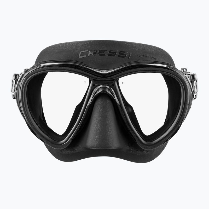 Maschera subacquea Cressi Quantum nero/nero 2