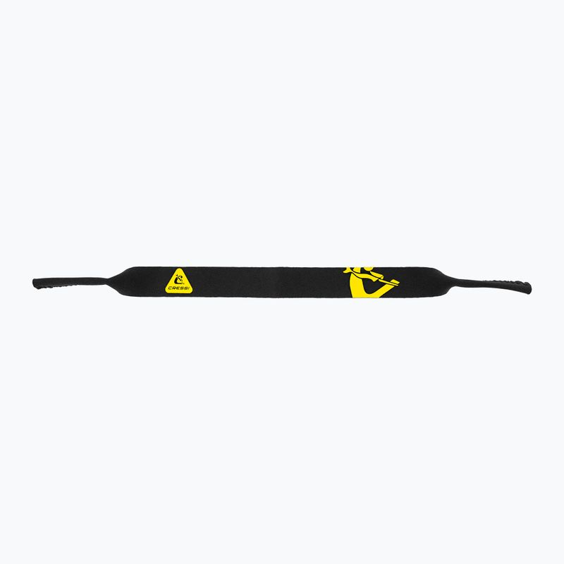 Cressi Neo Retainer cinturino per occhiali nero/giallo