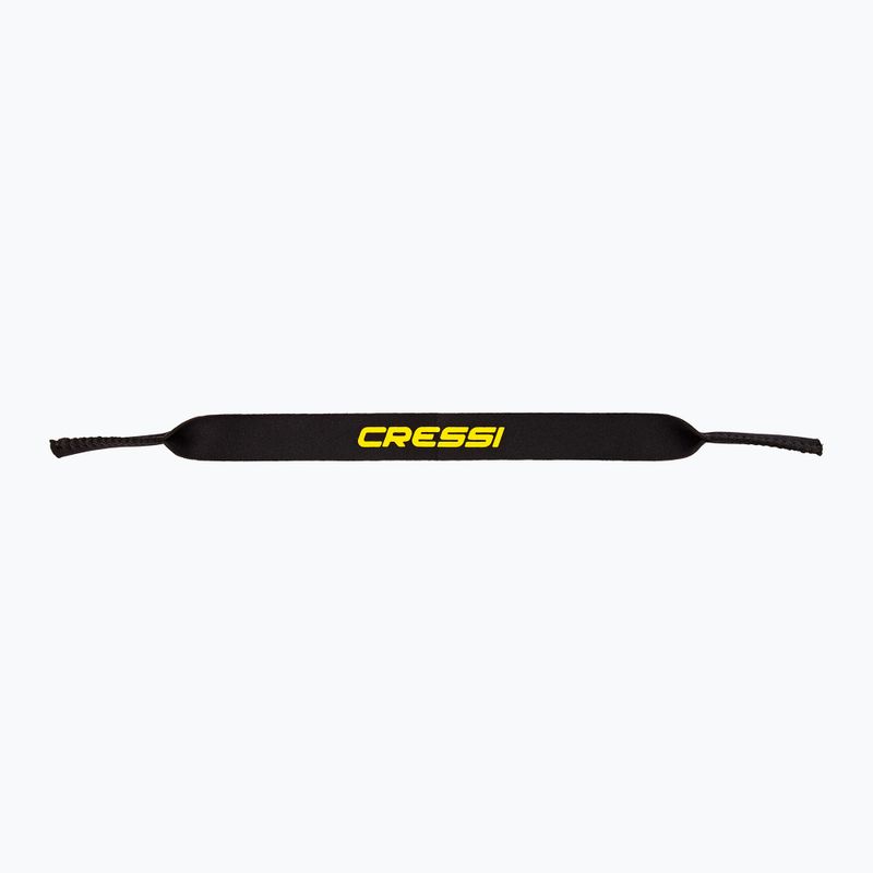 Cressi Neo Retainer cinturino per occhiali nero/giallo 2