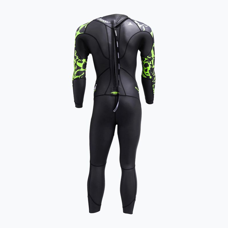 Muta da uomo Cressi Kuwae 2 mm nero/verde 2
