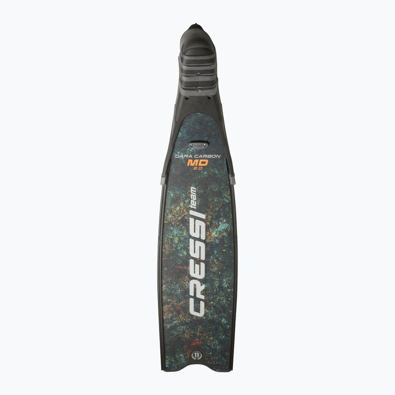 Pinne subacquee Cressi Gara Turbo Carbon verde mimetico 4