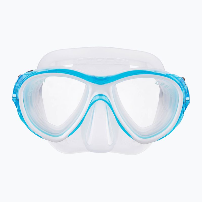 Maschera subacquea Cressi Samoa trasparente/acquamarina 2