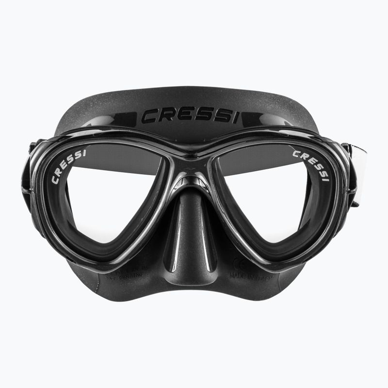 Maschera subacquea Cressi Samoa nero/nero 2