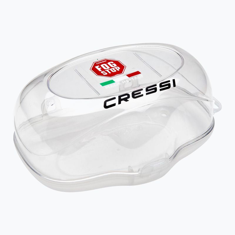 Maschera subacquea Cressi Atom blu metallo/nero 5