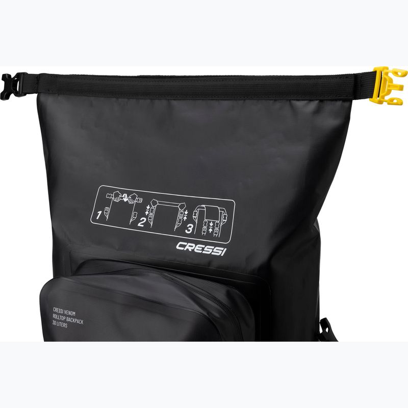 Zaino Cressi Venom Dry 30 l nero/giallo 6