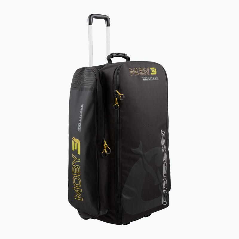 Cressi Moby 3 100 l borsa da viaggio nera/gialla