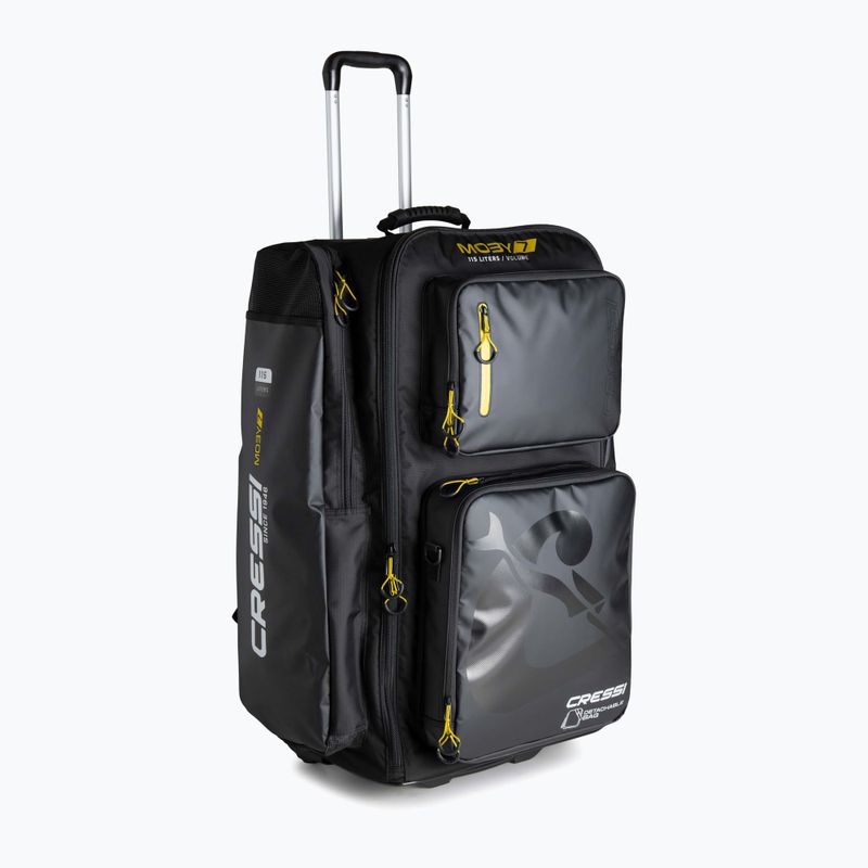 Cressi Moby 7 borsa da viaggio 115 l nero/giallo