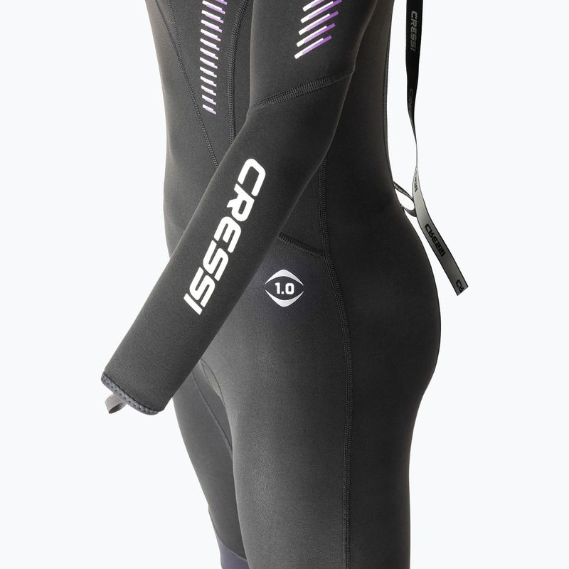 Muta da donna per il nuoto Cressi Fast Monopiece 1 mm black/grey 5
