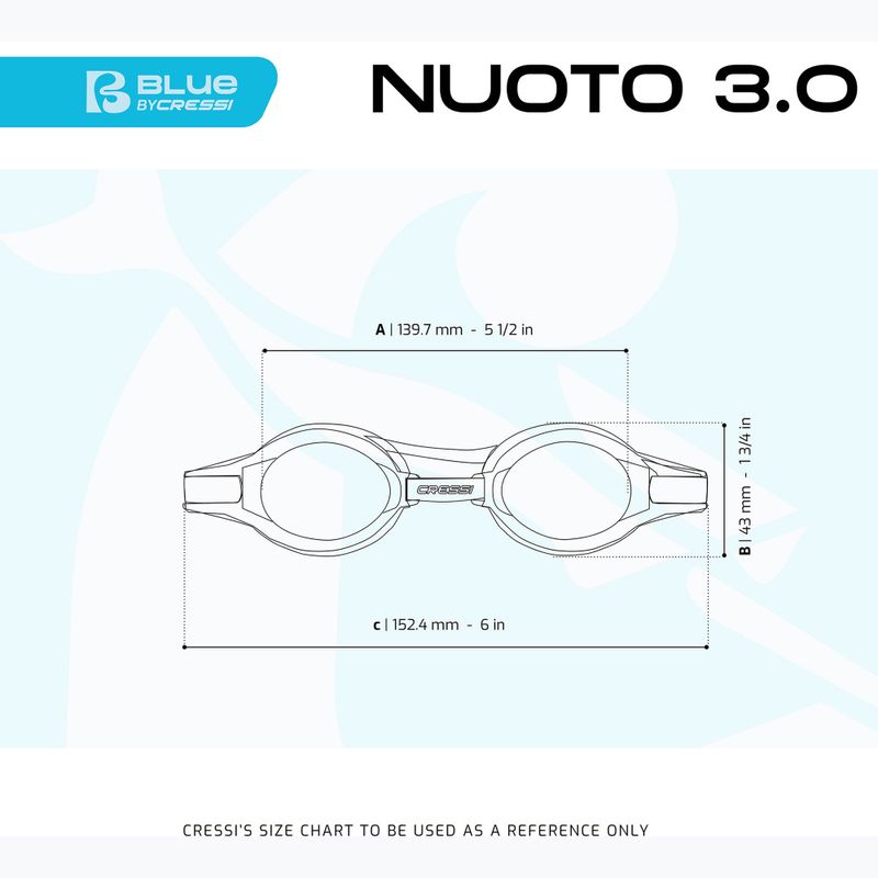 Occhiali da nuoto Cressi Nuoto 3.0 giallo/nero 4