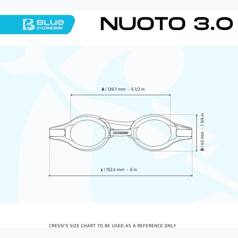 Occhiali da nuoto Cressi Nuoto 3.0 rosa/chiaro 4
