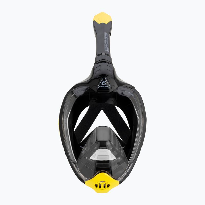 Maschera da snorkeling Cressi Bali Full Face nero/giallo 2