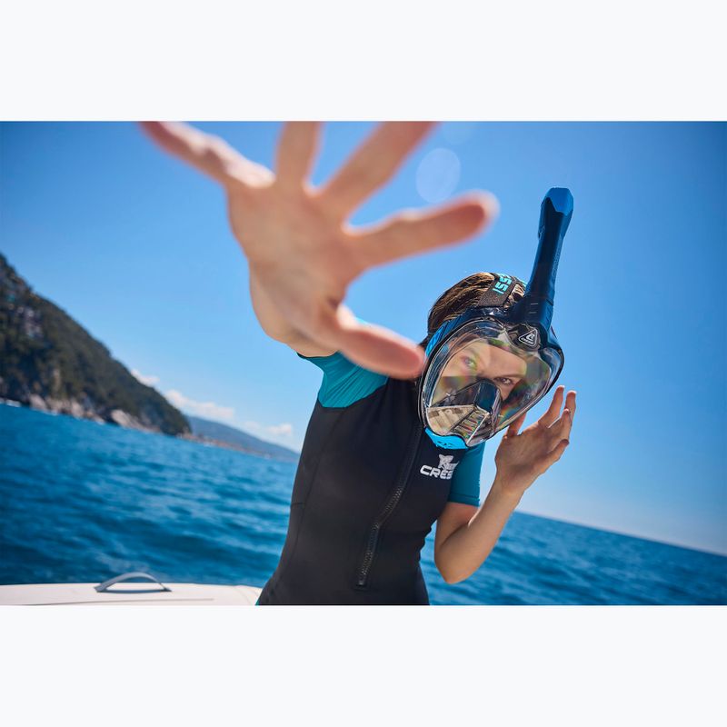 Maschera snorkeling Cressi Bali Full Face nero/blu 10