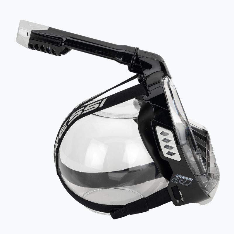 Maschera da snorkeling Cressi Bali Full Face nero/grigio 3