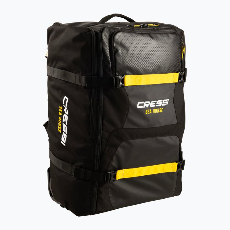 Borsa da viaggio Cressi Sea Horse 152 l nero/giallo
