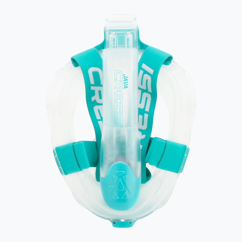 Maschera integrale per snorkeling Cressi Java Full Face clear/aquamarine 6