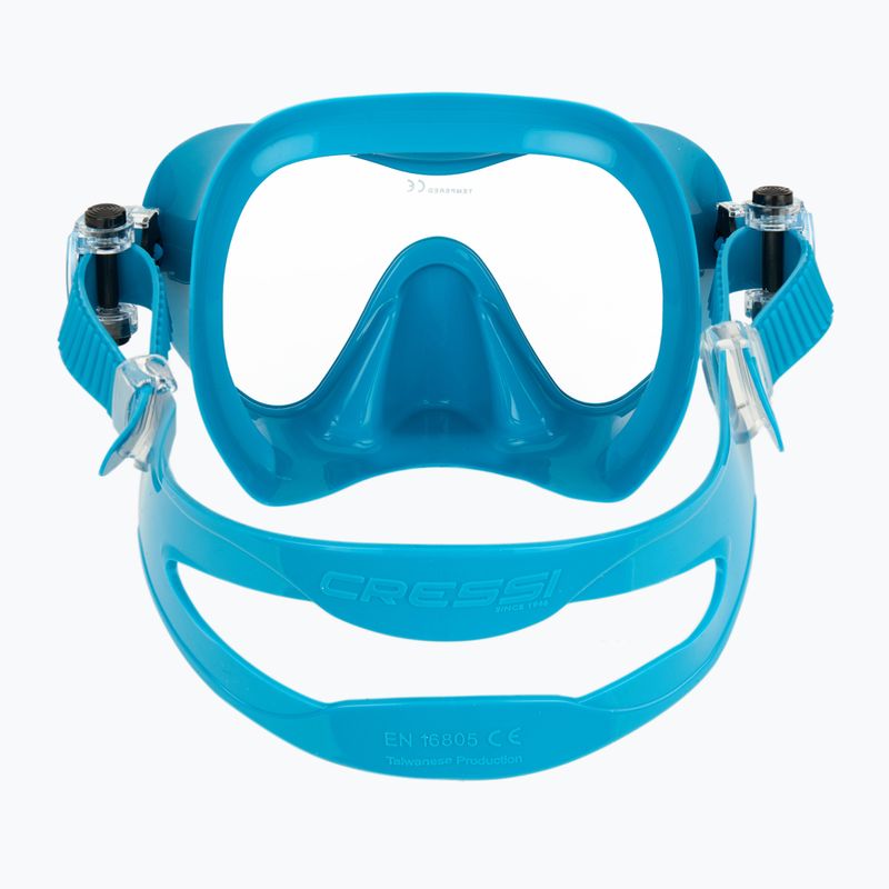Maschera subacquea Cressi F1 Small turchese 4