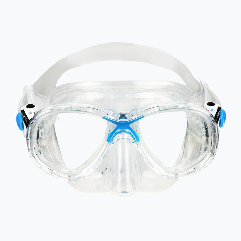 Set da immersione Cressi Marea + Seal Dry Jr trasparente/azzurro 4